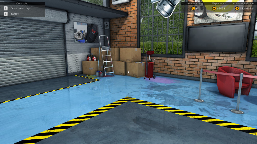 You can find the Oil Drain in Car Mechanic Simulator 2015 by looking in the front right corner of the garage near the ladder and big TV.