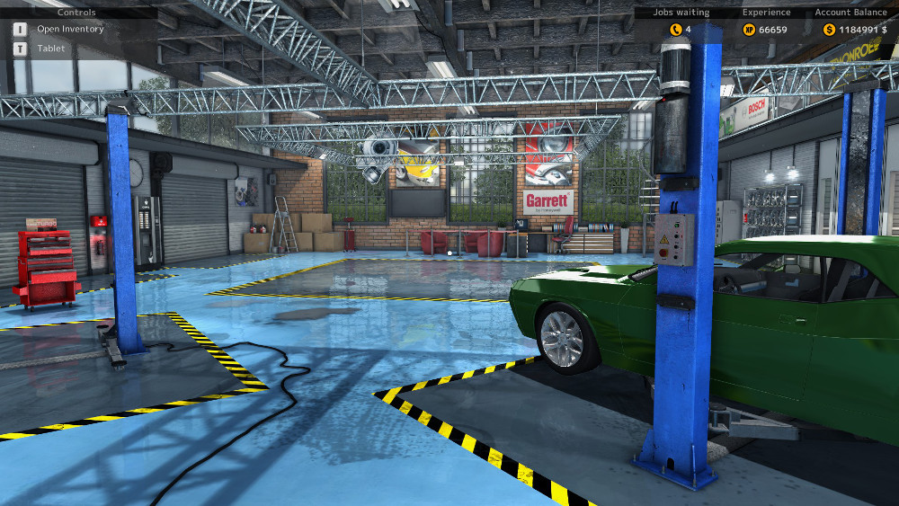 Get acquainted with your garage along with the avaialbe tools and upgrades in Car Mechanic Simulator 2015.