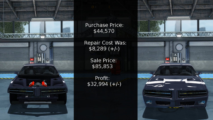 The numbers say it all  when it comes to rebuilding the Delray Imperator from Car Mechanic Simulator 2015.