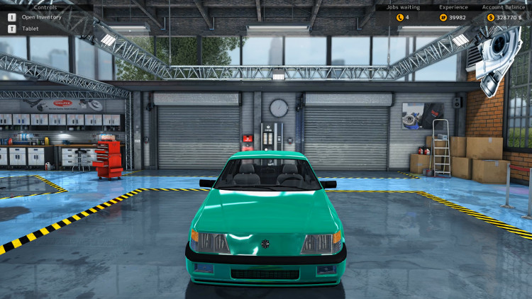Frontal view of the Salem Kieran from Car Mechanic Simulator 2015 after it has been completely rebuilt.